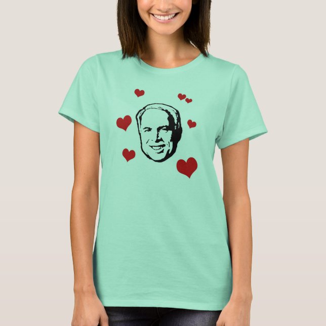 I Heart McCain T-shirt (Frente)