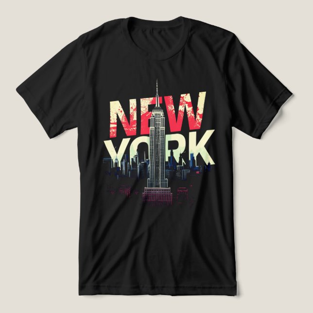 I Heart NYC" T-shirt - Casual New York City Urban  (Design frontal)