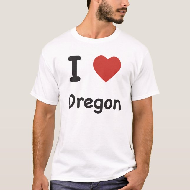 I Heart Oregon - Camiseta Bebê (Frente)