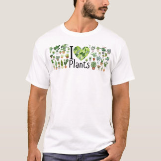 I Heart Plants Men's Basic T-Shirt