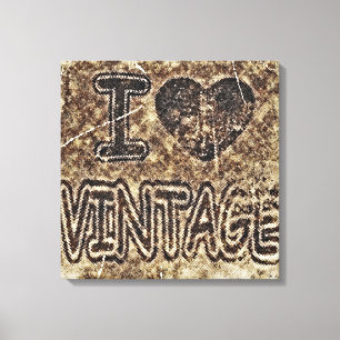 I Heart Vintage Canvas