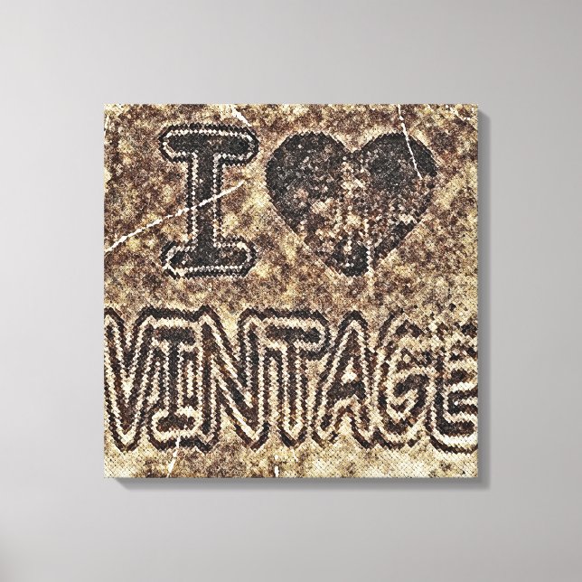 I Heart Vintage Canvas (Frente)