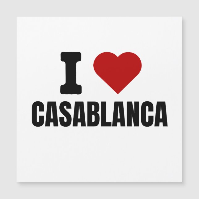 I love casablanca - I heart casablanca morocco (Frente)