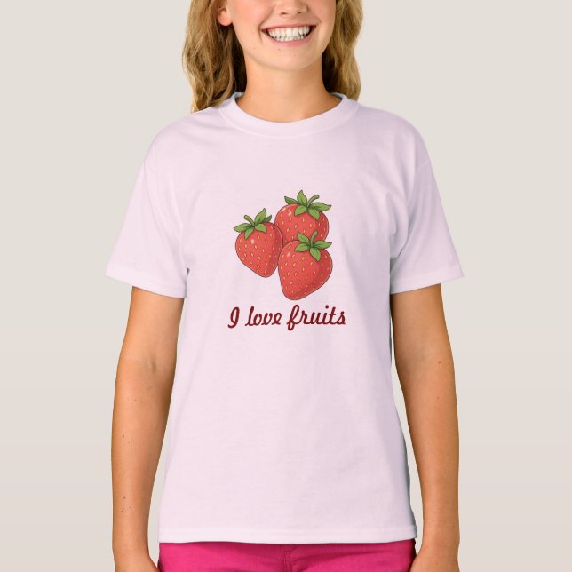  " I love fruits" T-shirt  (Frente)