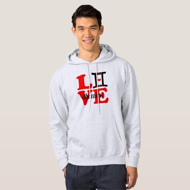 ♊! I Love Gemini-Best Zodiac Sign Pullover Hoodie (Frente Completa)
