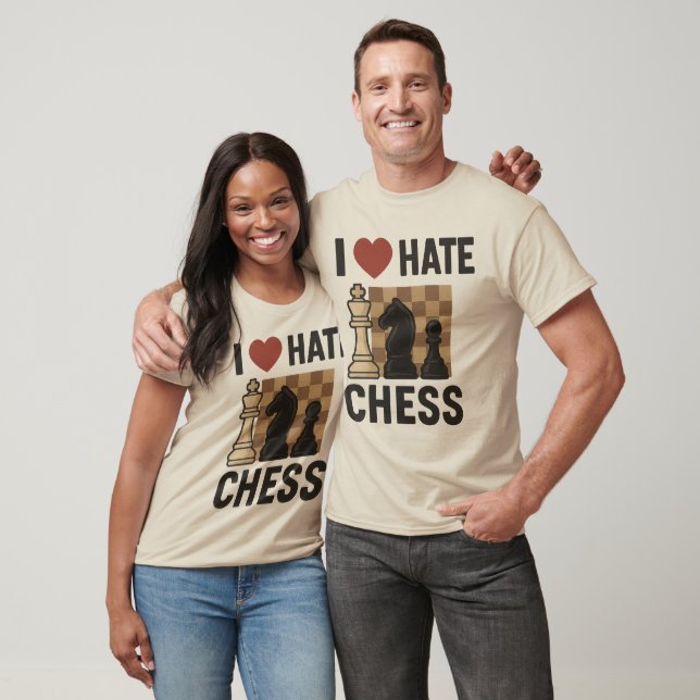 I Love-Hate Chess t-shirt (Unissex)