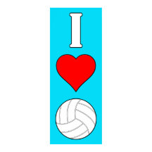 I Love/Heart Voleibol Any Color Vertical Poster
