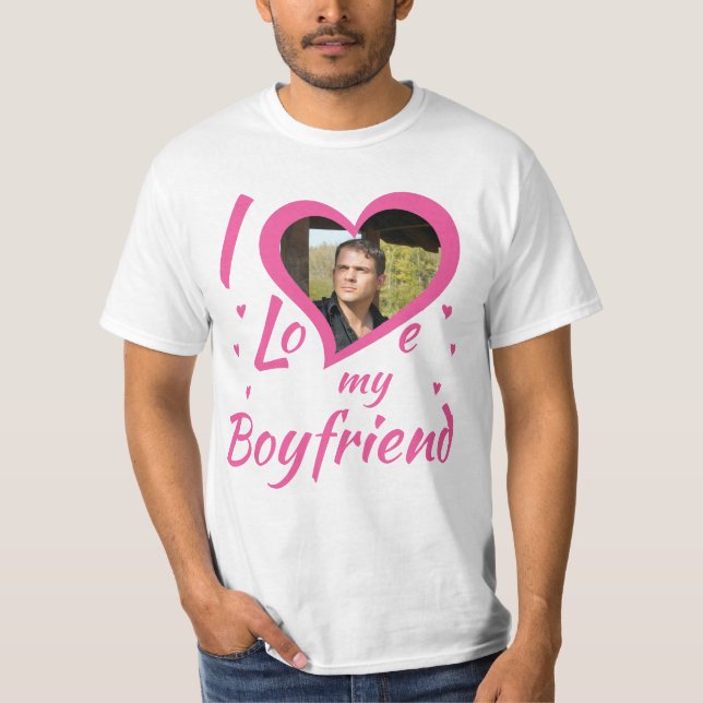 I Love my Boyfriend - T-Shirt personalisierbar (Frente)