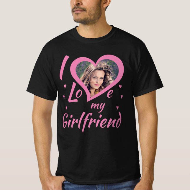 I Love my Girlfriend - T-Shirt personalisierbar (Frente)
