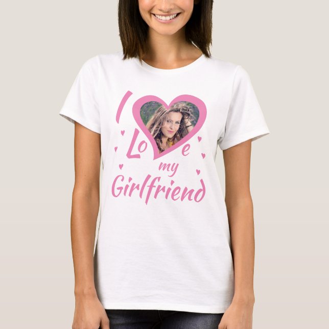 I Love my Girlfriend - T-Shirt personalisierbar (Frente)