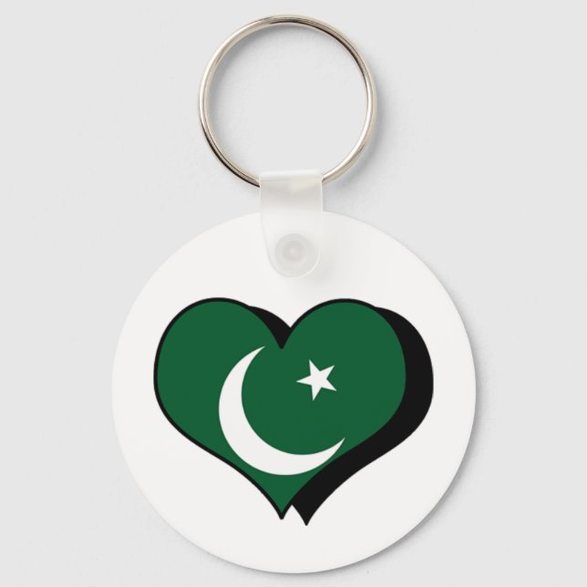 I Love Pakistan Chaveiro (Frente)