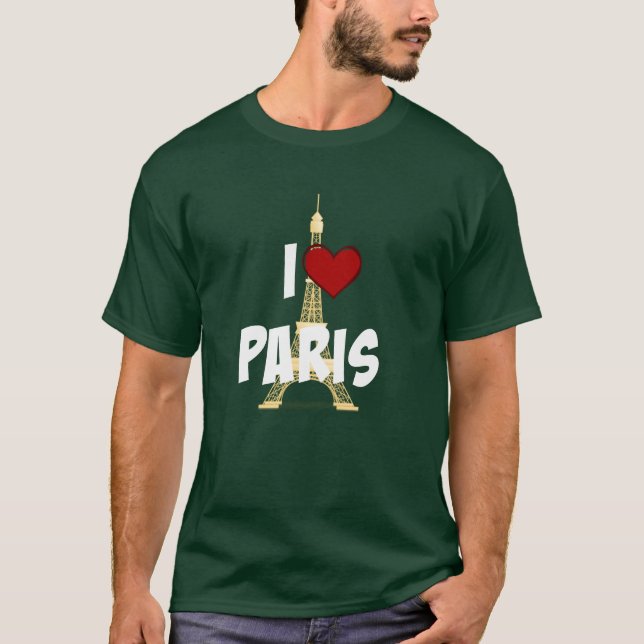 "I Love Paris", "Eiffel Tower T-Shirt (Frente)