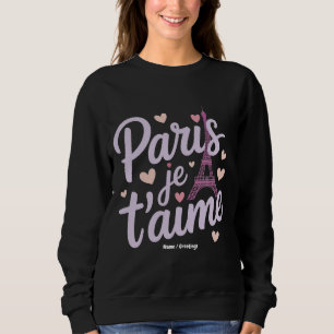 I Love Paris Je t'aime Eiffel Tower France T-Shirt