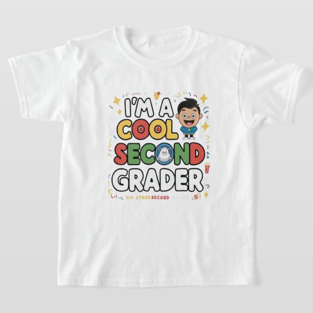 I’m a Cool Second Grader Back to School T-Shirt  (Postura )