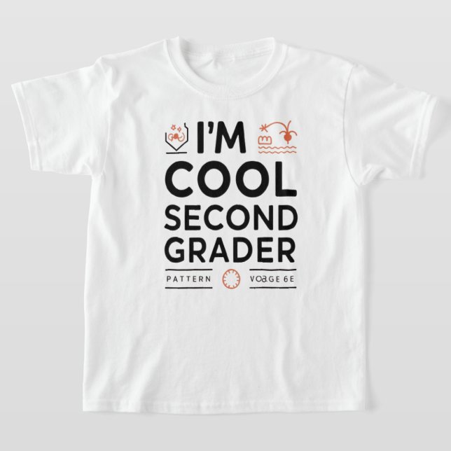 I’m a Cool Second Grader Back to School T-Shirt fo (Postura )