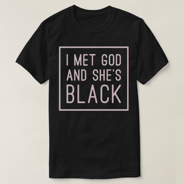 I Met God And Sheu2019s Black Pullover  (Frente do Design)