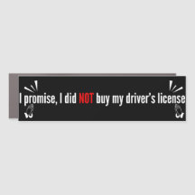 I Promise, I Did Not Buy My Driver's License