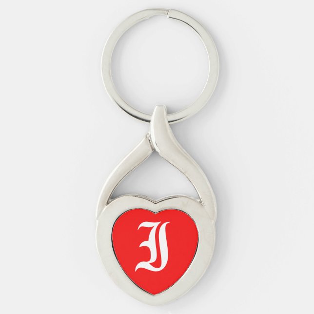 "I" Red Heart Chaveiro (Frente)