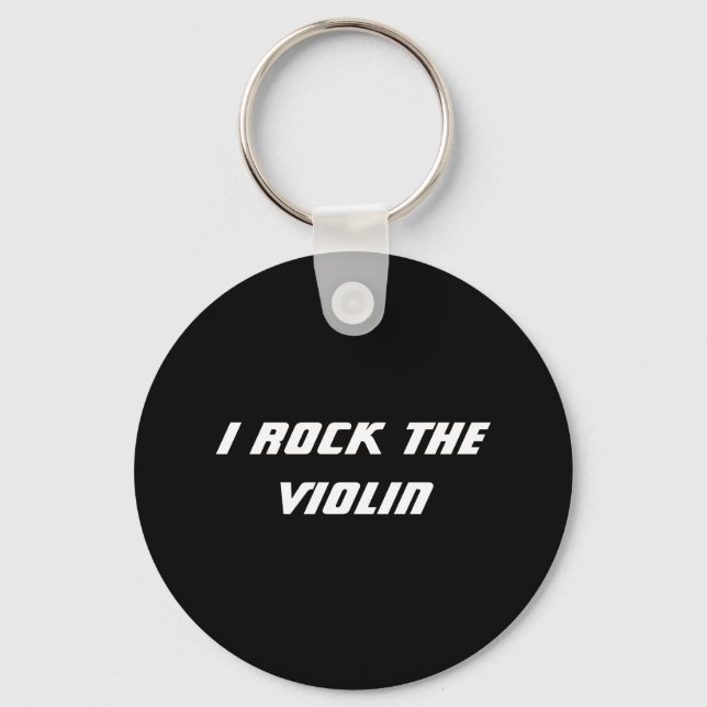 I Rock the Violin Chaveiro (Frente)