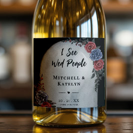 I See Wed People Headstone Floral Gothic Wedding