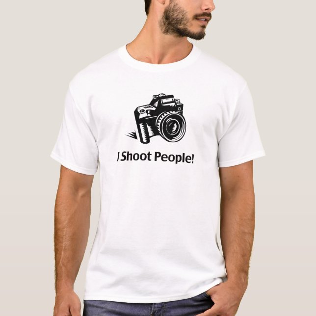 I Shoot Pessoas Fotografer T-shirt (Frente)