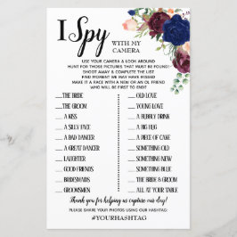 I Spy recepção de casamento game inglês espanhol