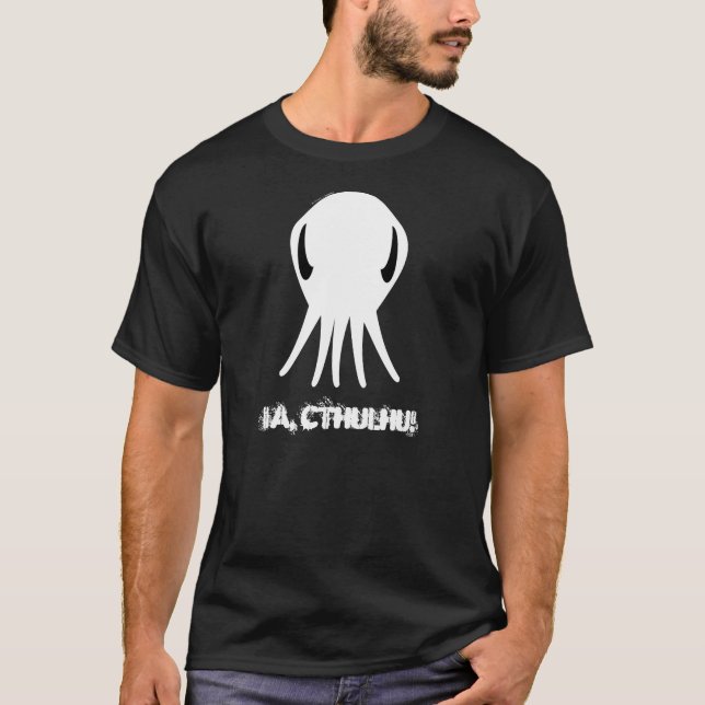 Ia, t-shirt da obscuridade de Cthulhu (Frente)