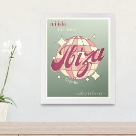 Ibiza Espanha da Ilha Balear, Poster moderna