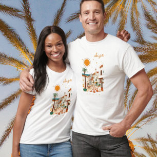Ibiza Espanha Eivissa cidade branca T-Shirt