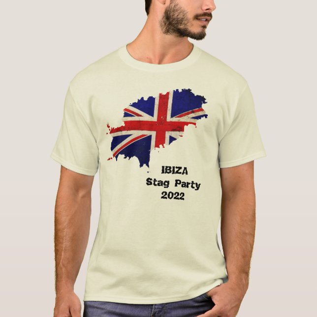 Ibiza Stag ou Hen Party T-Shirt (Frente)