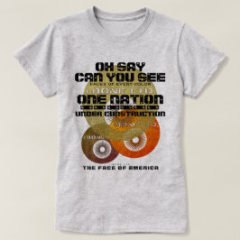IBONELTD. FACES DE UMA NAÇÃO DE T-Shirt AMERICA