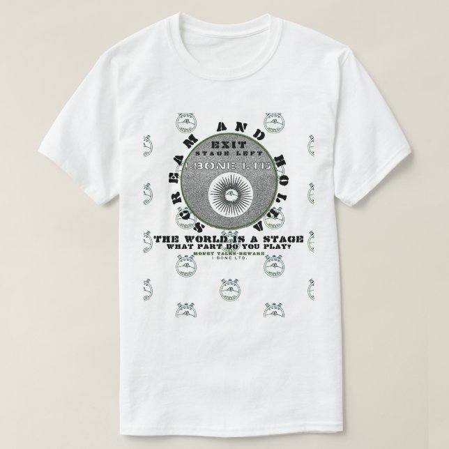 IBONELTD. GRITAR & HOLLA 1 T-Shirt (Frente do Design)