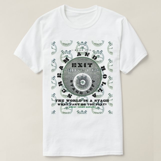 IBONELTD. GRITAR & HOLLA 1 T-Shirt (Frente do Design)