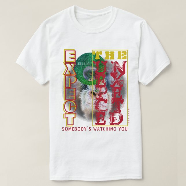 IBONELTD. T-SHIRT ESPERA O INESPERADO (Frente do Design)