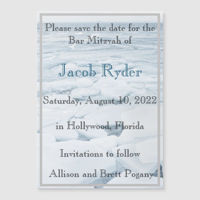 Íce Floe Magnética Salvar Data (Frente)