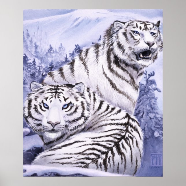 Ice Tigers impressão (Frente)