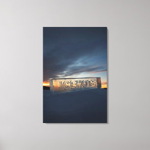 ICEHOTEL 24" x 36" canvas