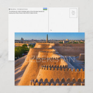 Ichan-Qаl'а, Khiva, Uzbequistão Cartão Postal de V