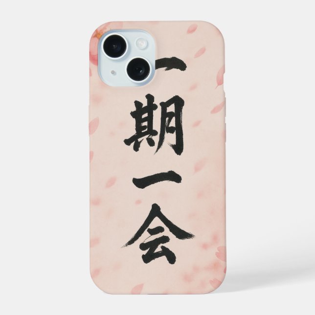 Ichigo Ichie Sakura Zen iPhone Case  (Verso)