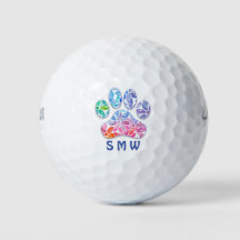 Ícone de Impressão de Pata Bolas de Golfe Monogram
