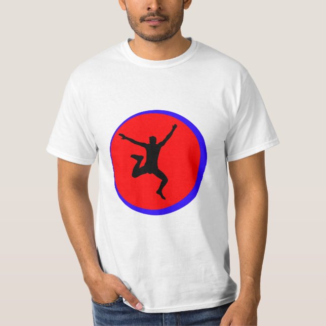 "Ícone de Pulo" Camiseta Gráfica (Frente)