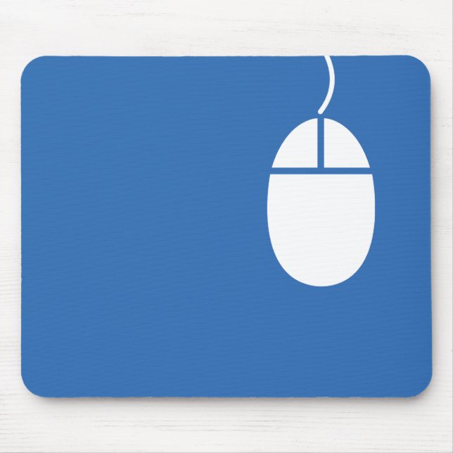 ícone de rato azul mousepad (Frente)