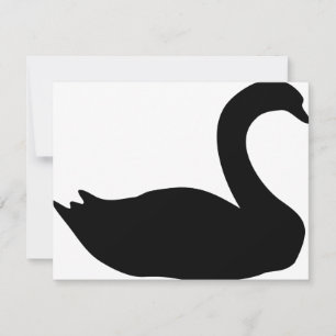 ícone do swan preto
