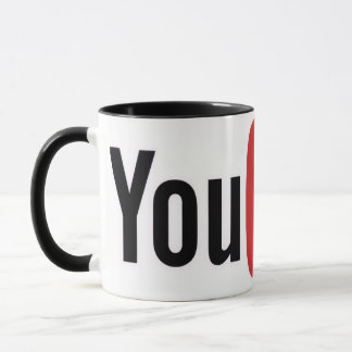 ícone do YouTube Caneca