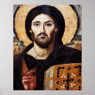 ícone Jesus Pantocrator Poster