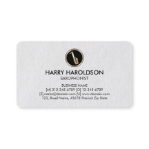 Ícone Saxofônico - Cartão de visita Premium Saxofo