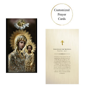 Ícone Sitka do Cartão de Oração Theotokos