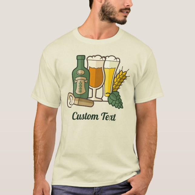 Ícones de cerveja T-Shirt (Frente)