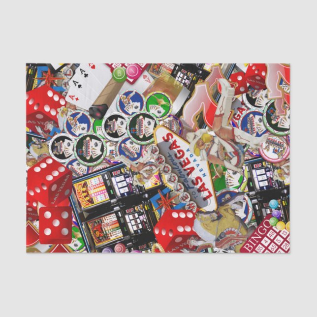 Ícones de Las Vegas - Jogadores Deliciam Papel Tec (Frente )