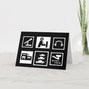 Ícones de rádio de ham Nota de Vazio ou Cartão de 